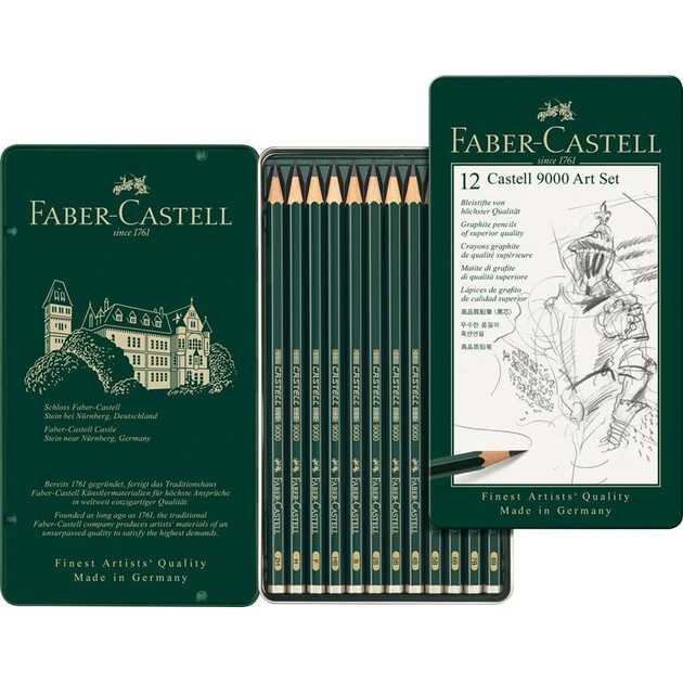 Faber-Castell 119065 – Pencil Castell 9000, Set of 12 Art Set